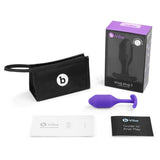 b-Vibe Snug Plug 2 Weighted Silicone Butt Plug Purple