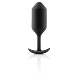 b-Vibe Snug Plug 3 Weighted Silicone Butt Plug Black