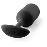 b-Vibe Snug Plug 3 Weighted Silicone Butt Plug Black