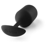 b-Vibe Snug Plug 4 Weighted Silicone Butt Plug Black - Simply Pleasure