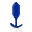 b-Vibe Snug Plug 4 Weighted Silicone Butt Plug Navy Blue - Simply Pleasure