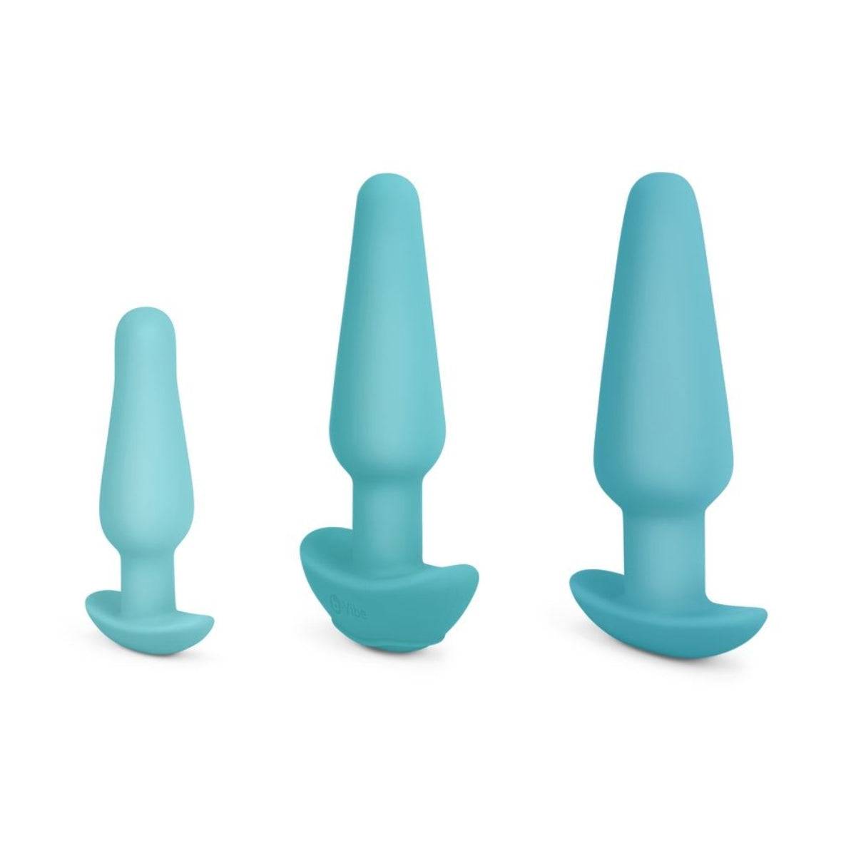 b-Vibe Anal Training & Education Butt Plug Set Blue - Simply Pleasure