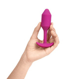 b-Vibe Snug Plug Weighted & Vibrating Butt Plug Rose Medium