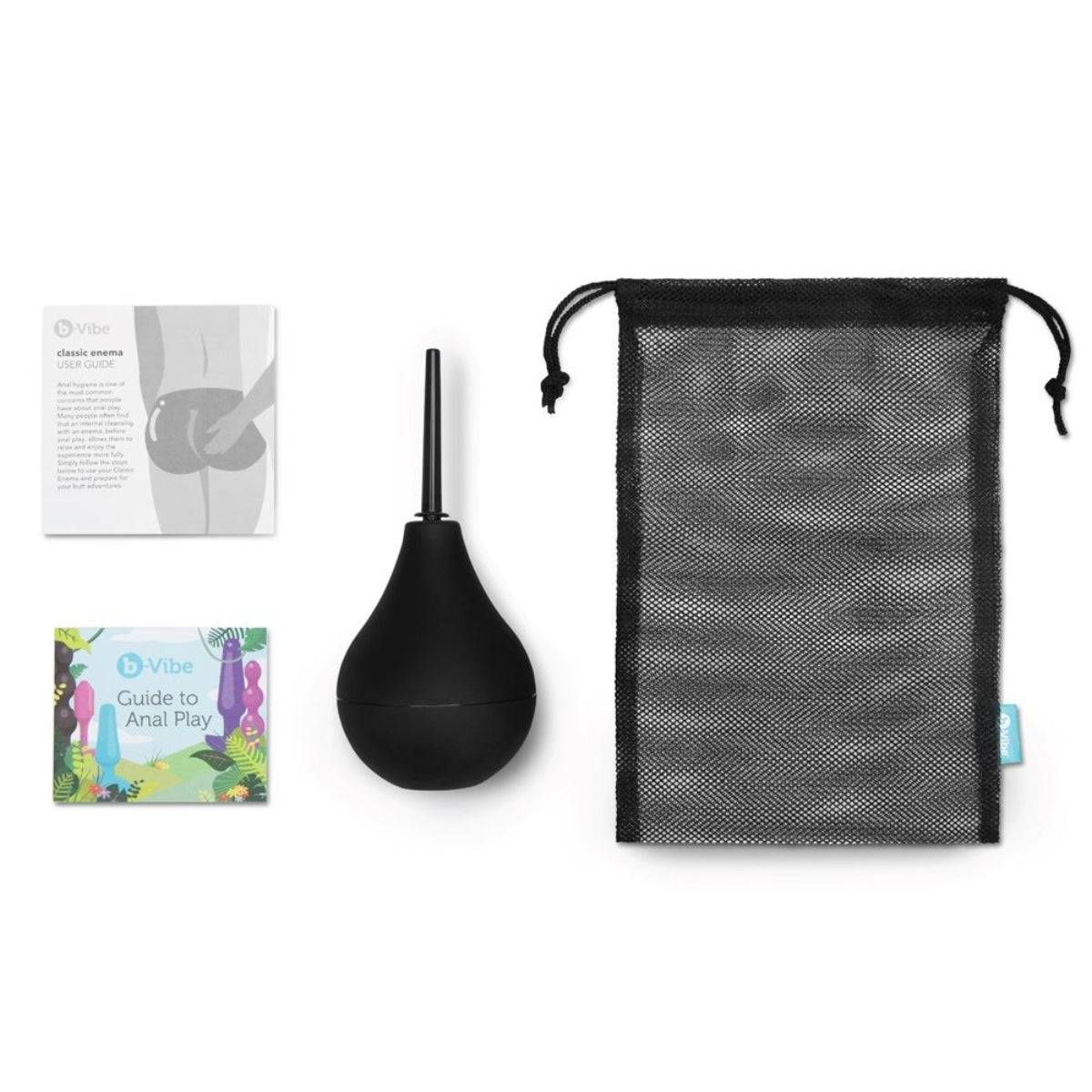 b-Vibe Classic Enema Bulb Douche Black - Simply Pleasure