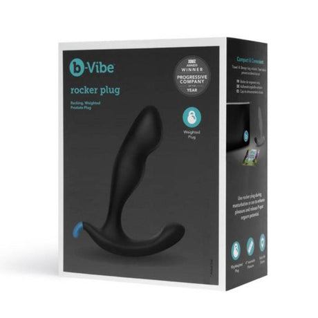 b-Vibe Rocker Plug Weighted Prostate Massager Black - Simply Pleasure