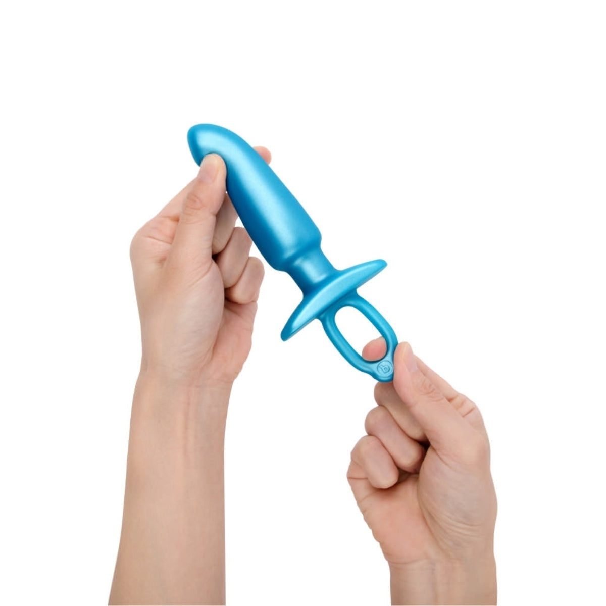 b-Vibe Butties Hither Silicone Prostate Plug Blue 5.6 Inch