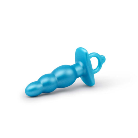 b-Vibe Butties Bounce Beaded Silicone Butt Plug Blue 5.6 Inch