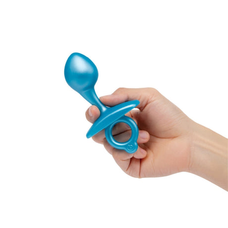 b-Vibe Butties Bulb Silicone Prostate Plug Blue 4 Inch