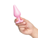 b-Vibe Butties B-Mine Heart Shaped Silicone Butt Plug Pink 