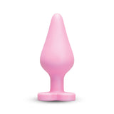b-Vibe Butties B-Mine Heart Shaped Silicone Butt Plug Pink 