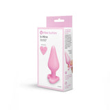 b-Vibe Butties B-Mine Heart Shaped Silicone Butt Plug Pink 