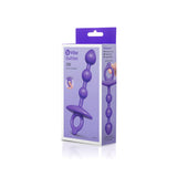 b-Vibe Butties Zip Silicone Anal Beads Purple