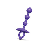 b-Vibe Butties Zip Silicone Anal Beads Purple