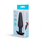 b-Vibe Hefty Weighted Sparkly Silicone Butt Plug Black