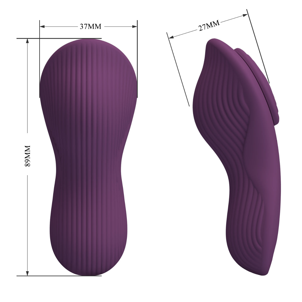 Pretty Love Mane Panty Vibrator With Dual Motors Purple