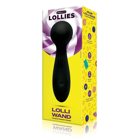 Bodywand Lollies Lolli Wand Vibrator Black - Simply Pleasure