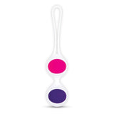 Bodywand Squeeze Mix & Match Weighted Kegel Ball Set Blue Purple Clear