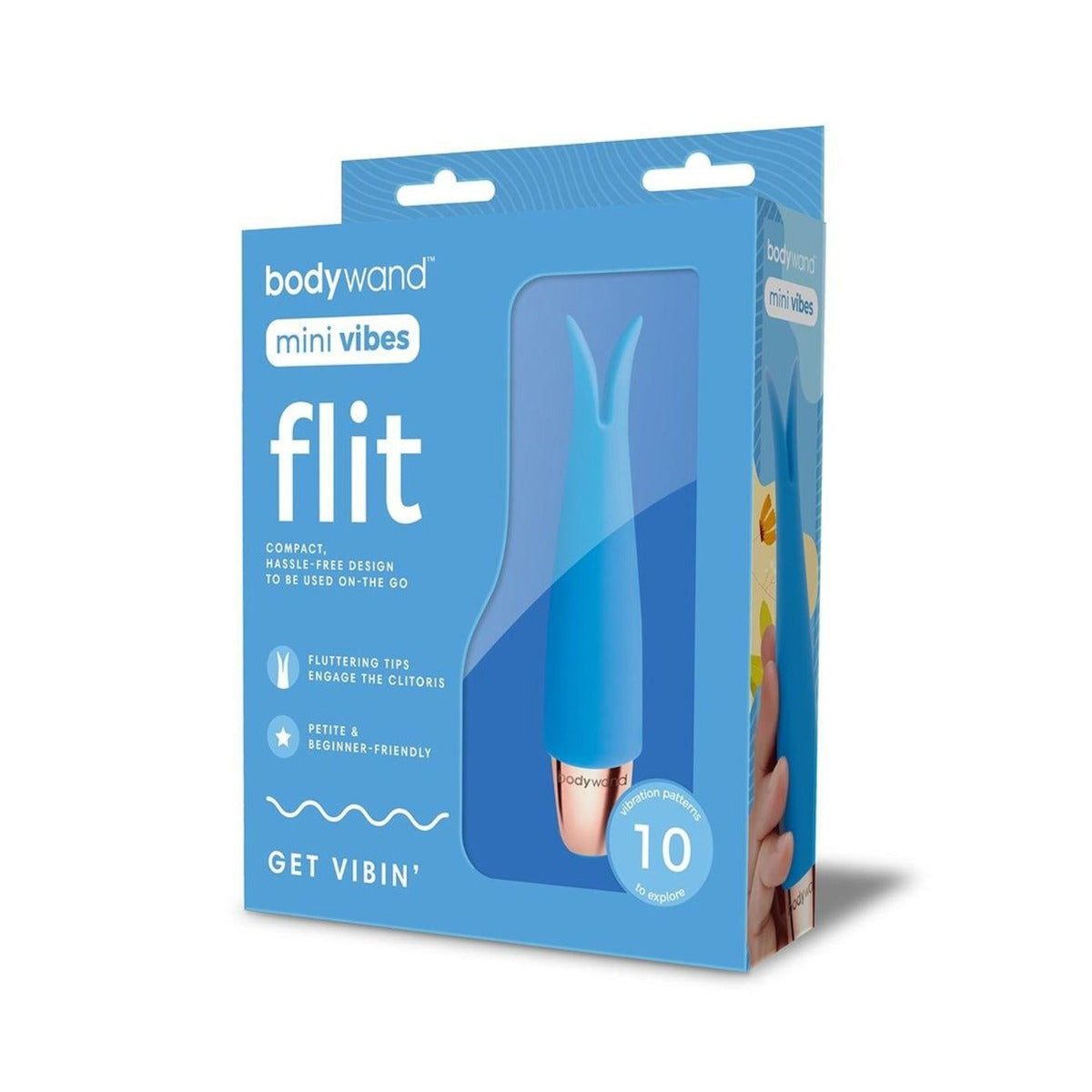 Bodywand Mini Vibes Flit Vibrator Blue - Simply Pleasure