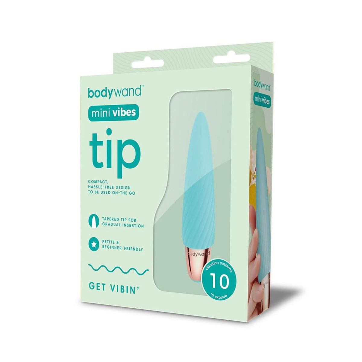 Bodywand Mini Vibes Tip Vibrator Mint - Simply Pleasure