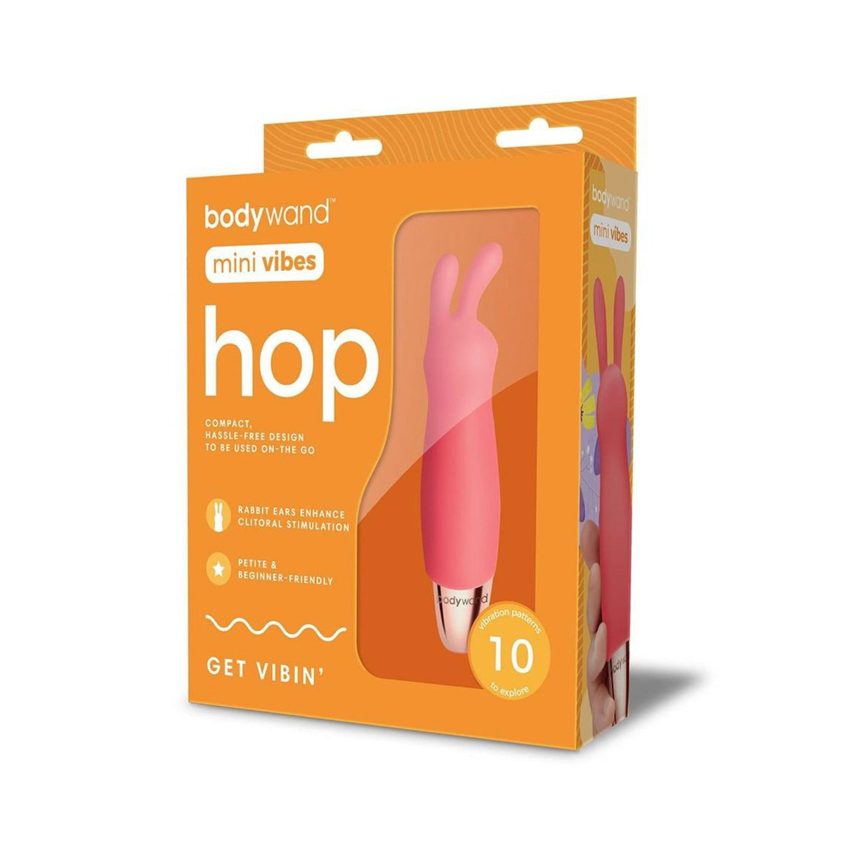 Bodywand Mini Vibes Hop Vibrator Coral - Simply Pleasure