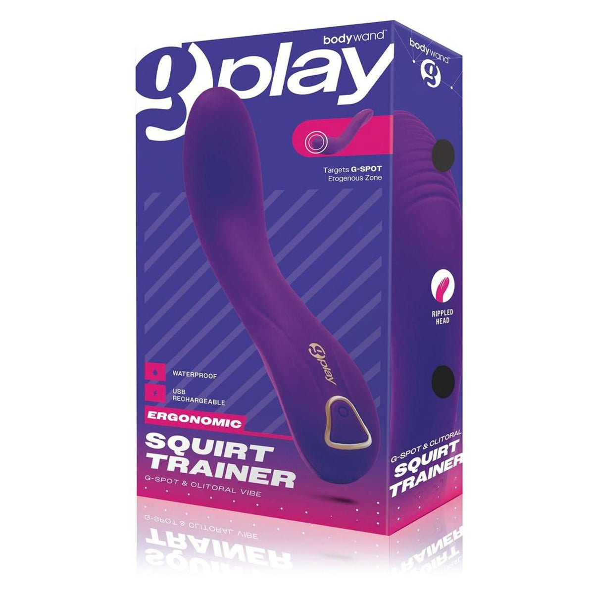 Bodywand G-Play Ergonomic Squirt Trainer G-Spot And Clitoral Vibrator Purple - Simply Pleasure