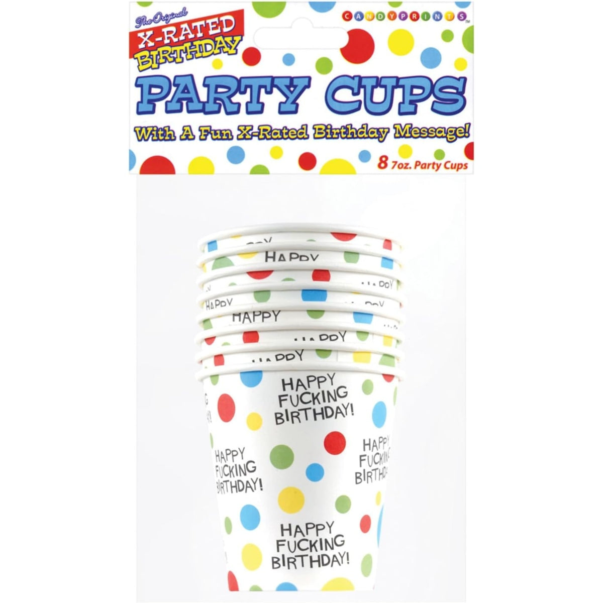 Little Genie X-Rated Birthday Paper Cups 8 Pack