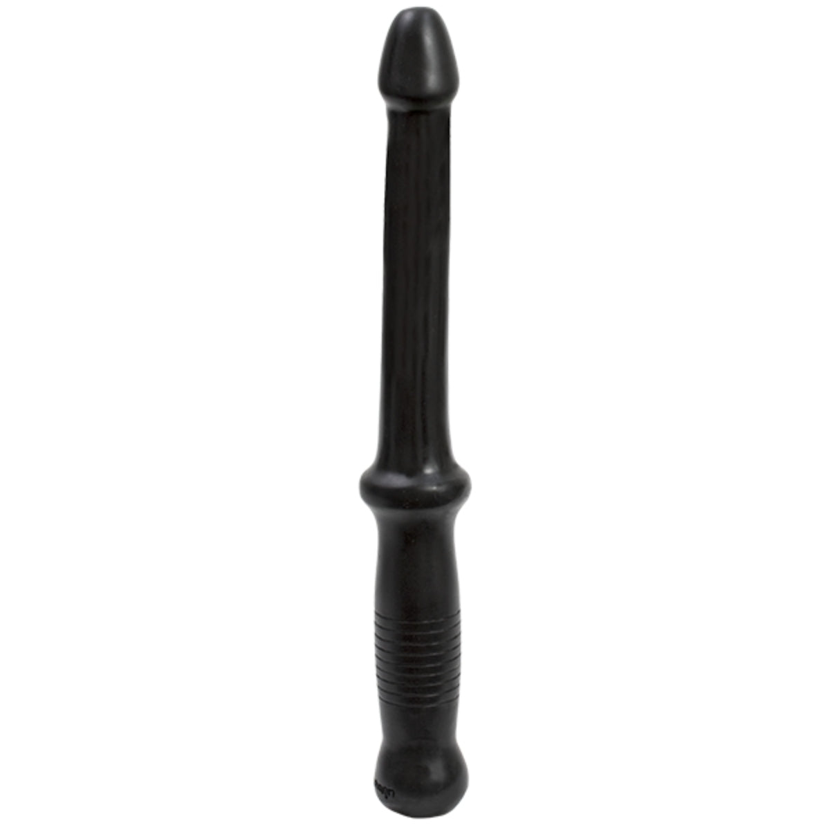 Doc Johnson Anal Push Dildo With Handle Black 7.5 Inch