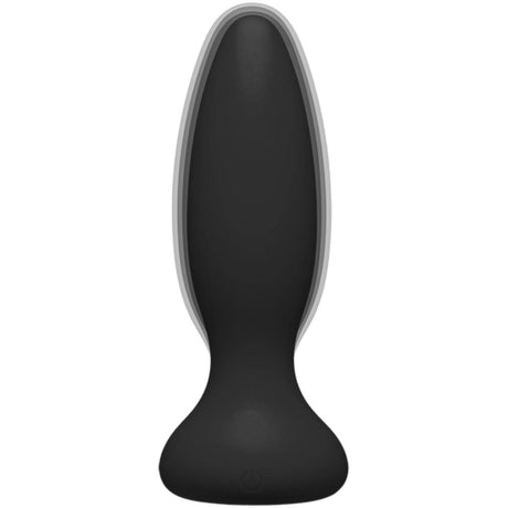 A-Play Vibe Beginner Remote Control Silicone Vibrating Butt Plug Black 4.75 Inch - Simply Pleasure