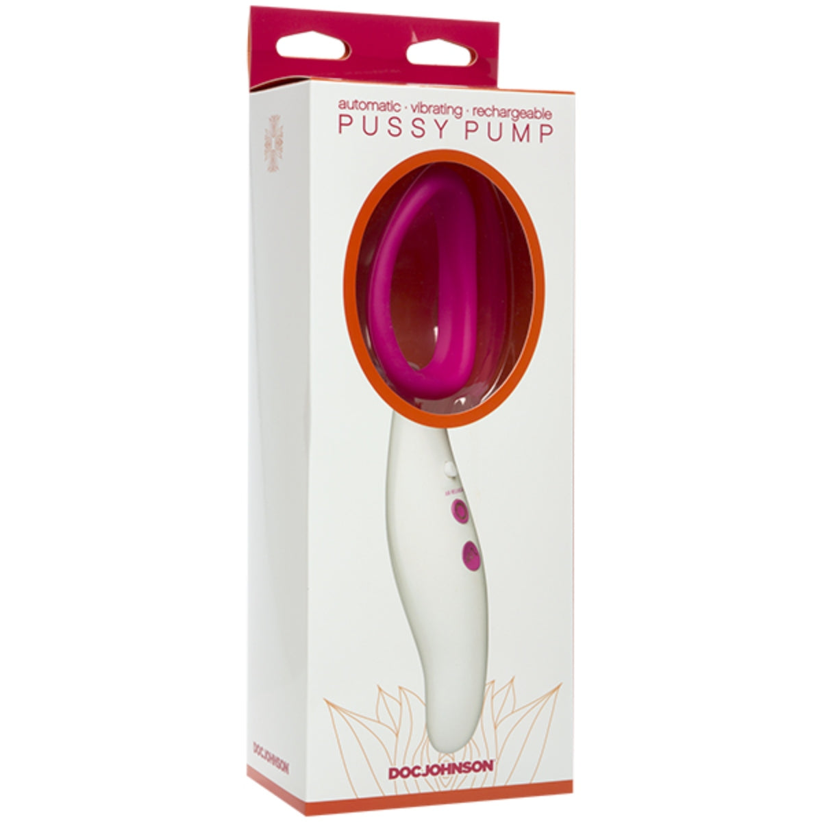 Doc Johnson Rechargeable Vibrating Pussy Pump White Pink