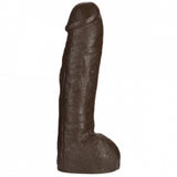 Vac-U-Lock Realistic Hung Dildo Dark Brown 12.5 Inch