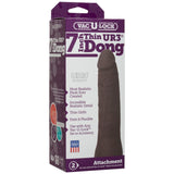 Vac-U-Lock Thin Dong UR3 Dark Brown 7 Inch