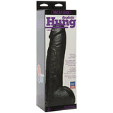 Vac-U-Lock Code Black Hung Realistic Dildo Black 12 Inch