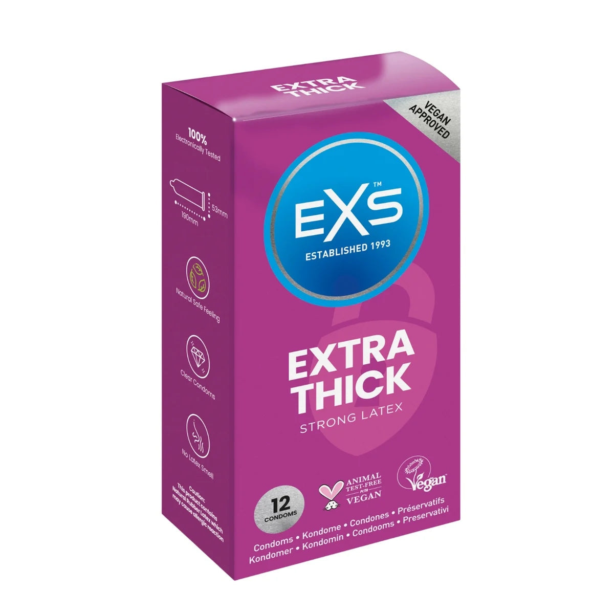 EXS Extra Thick Condoms 12 Pack