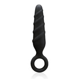 Nanma Dark Stallions Ass Cork Silicone Butt Plug Black 4 Inch