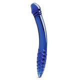 Glas Double Sided Glass Dildo Blue 11 Inch