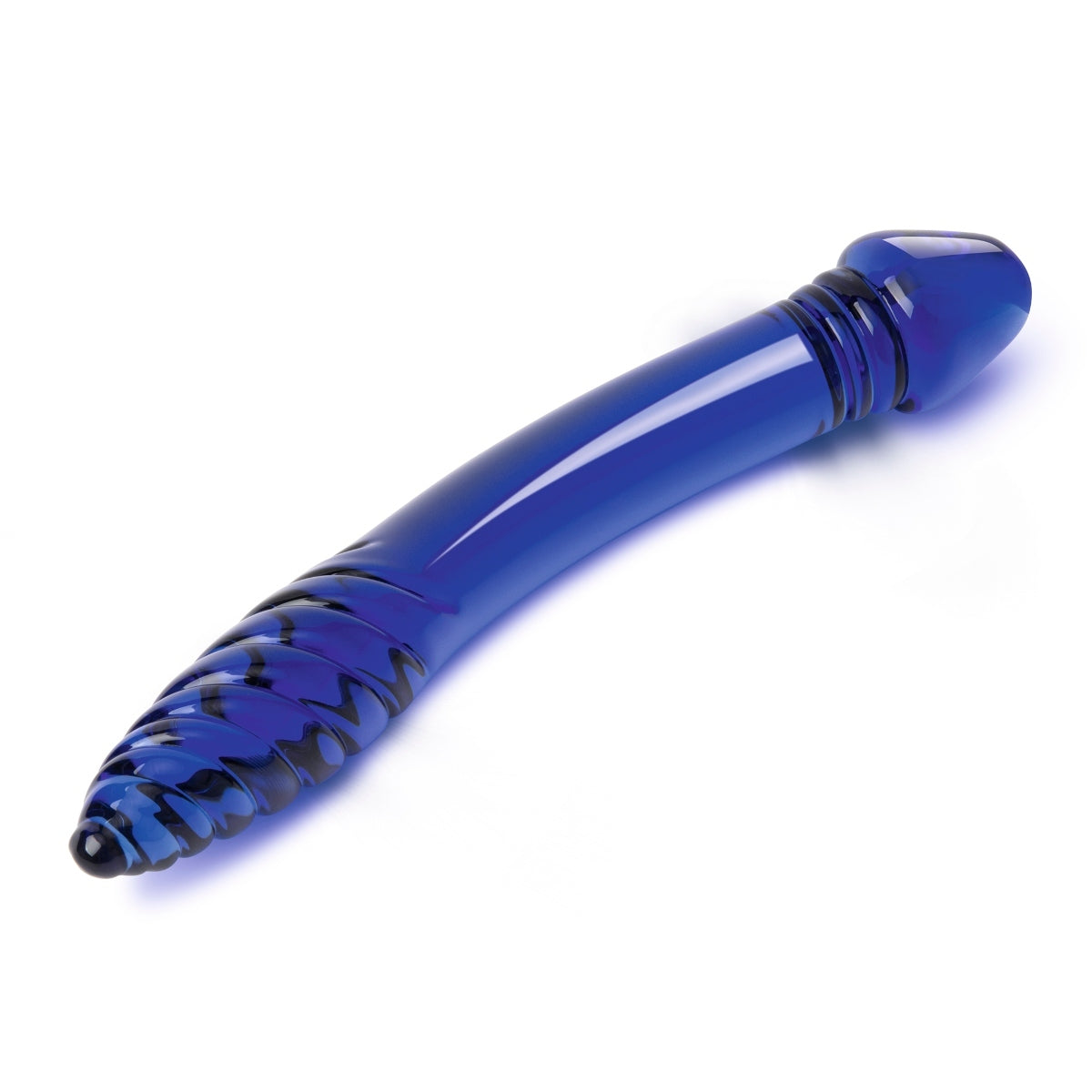 Glas Double Sided Glass Dildo Blue 11 Inch