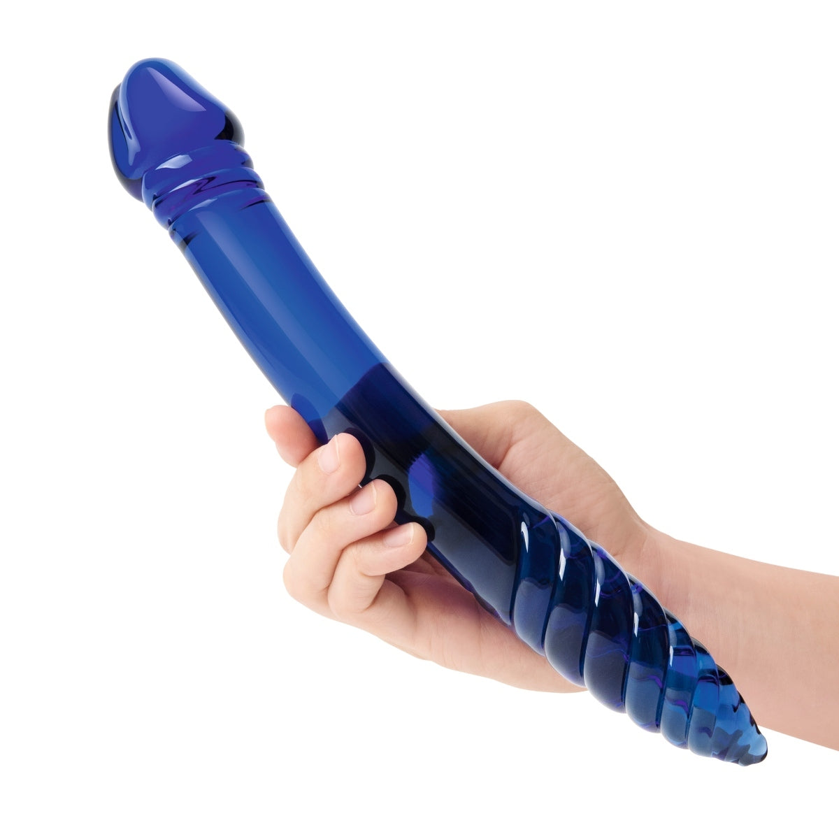 Glas Double Sided Glass Dildo Blue 11 Inch