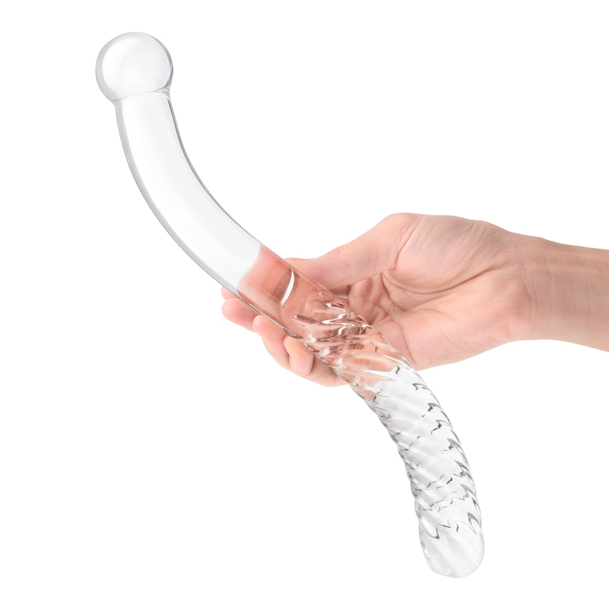 Glas Pelvic Double Ended Glass Wand Clear 11 Inch