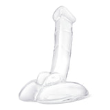 Glas Rideable Standing Cock Glass Dildo With Stability Base Clear 7.5 Inch