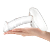 Glas Rideable Standing Cock Glass Dildo With Stability Base Clear 7.5 Inch