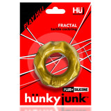 Hunkyjunk Fractal Tactile Silicone Cock Ring Metallic Bronze