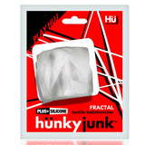 Hunkyjunk Fractal Tactile Silicone Ball Stretcher Clear Ice