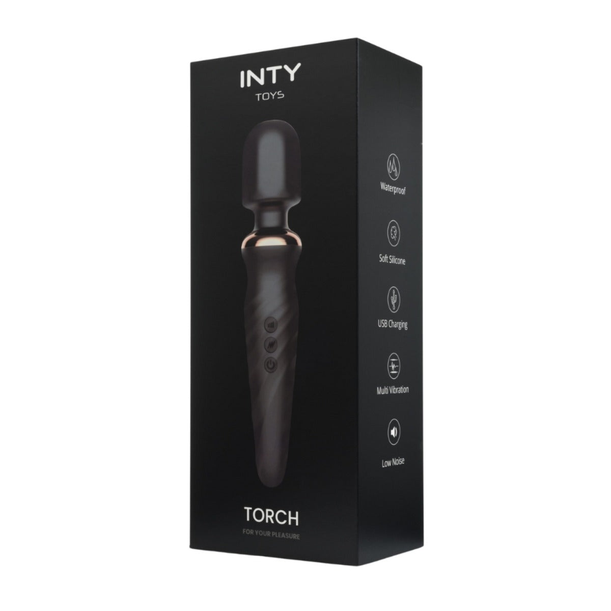 INTY Toys Torch Wand Vibrator Black