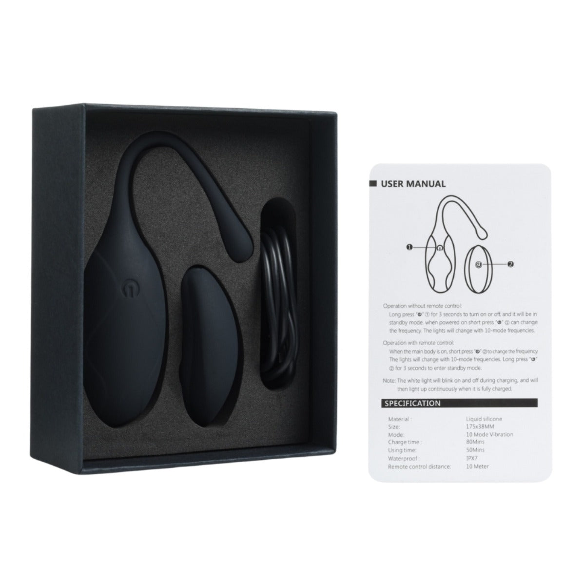 INTY Toys Neo Vibrating Egg With Remote Black