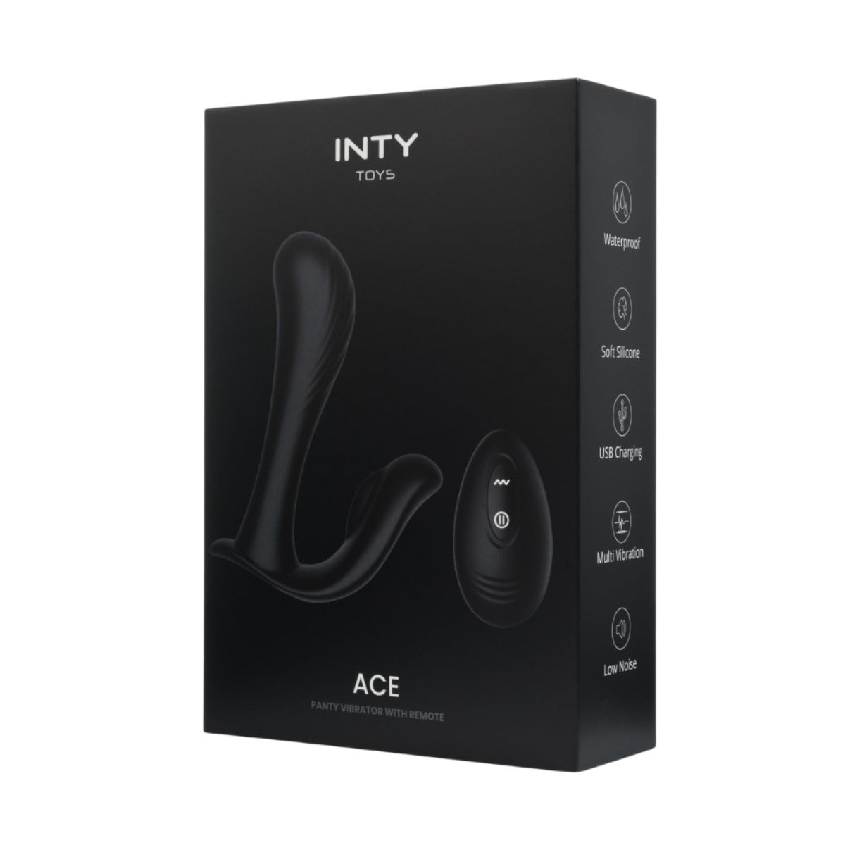 INTY Toys Ace Panty Vibrator With Remote Black