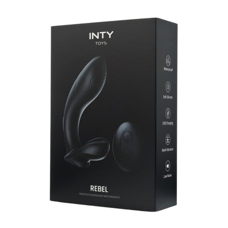 INTY Toys Rebel Prostate Massager With Remote Black