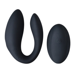 INTY Toys Switch Couples Vibrator With Remote Black