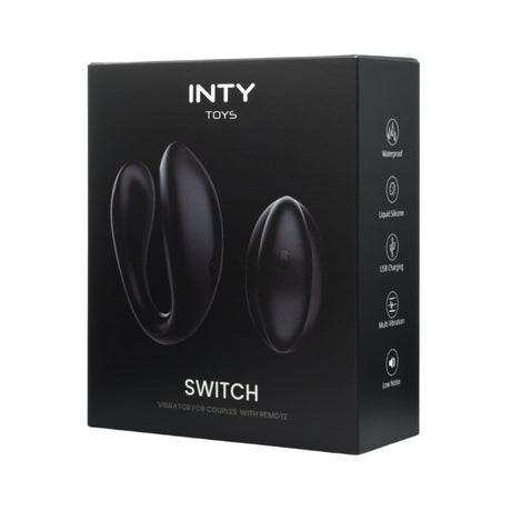 INTY Toys Switch Couples Vibrator With Remote Black