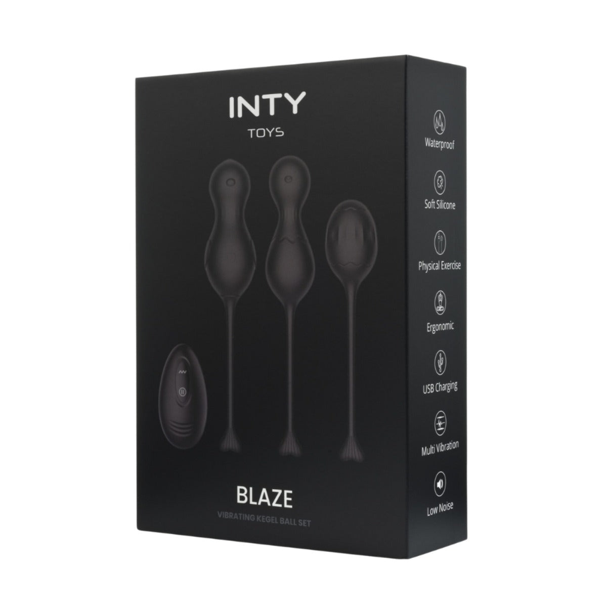INTY Toys Blaze Vibrating Kegel Ball Set Black