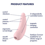 Satisfyer Curvy 2 Plus Air Pulse Stimulator Pink